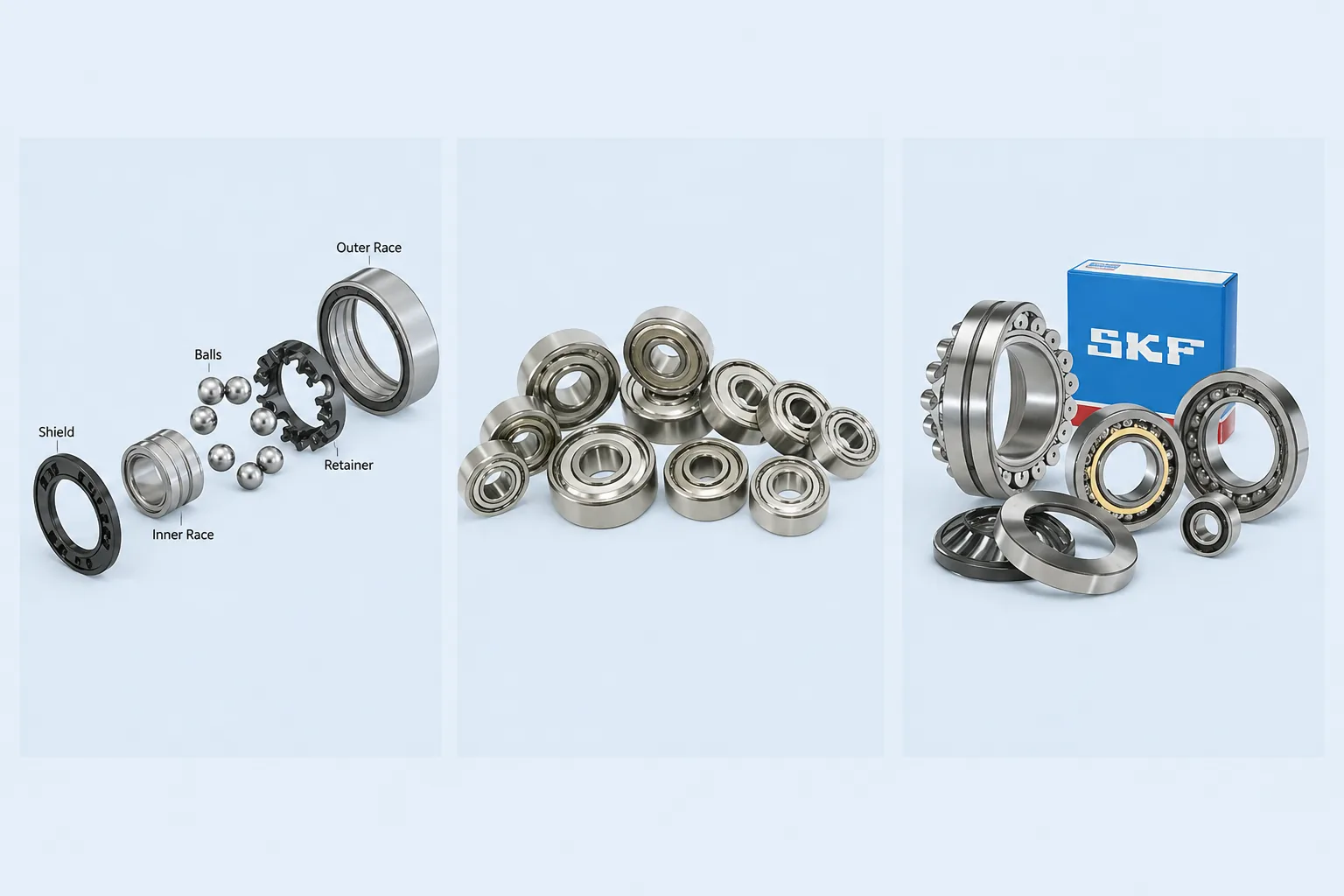 Bearing — cylindrical roller bearings, needle bearings, and heavy-load types